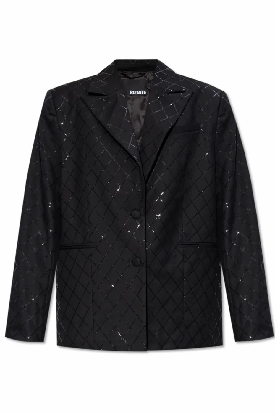 ROTATE BLACK Blazer with shimmering sequins