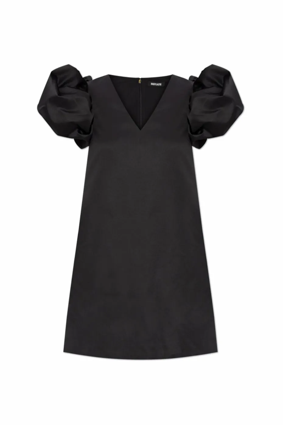 ROTATE BLACK Dress with Puff Sleeves