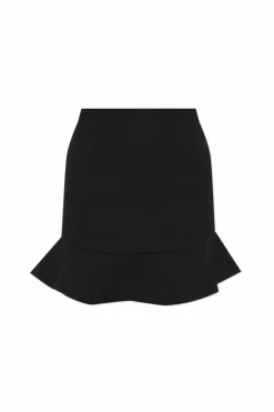ROTATE BLACK Skirt with ruffle