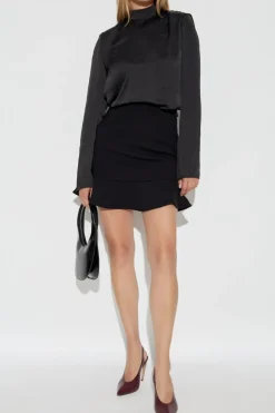 ROTATE BLACK Top with tie
