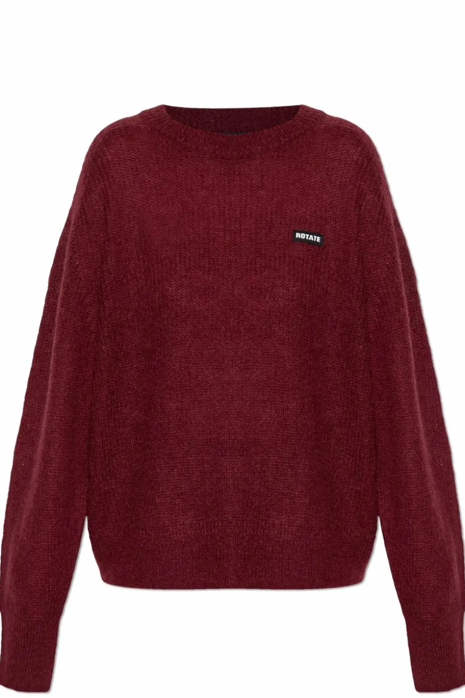 ROTATE BURGUNDY Sweater with logo