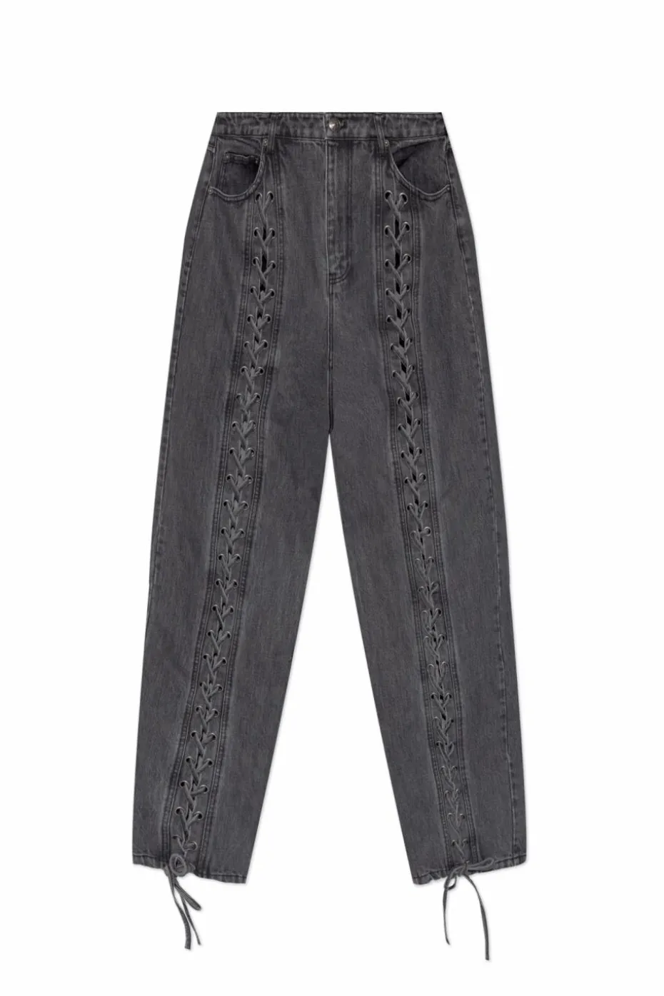 ROTATE GREY Jeans with tie