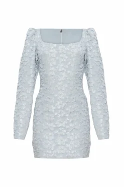 ROTATE light blue Dress with long sleeves