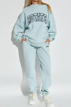 ROTATE light blue Sweatshirt with logo
