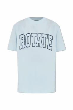 ROTATE light blue T-shirt with logo