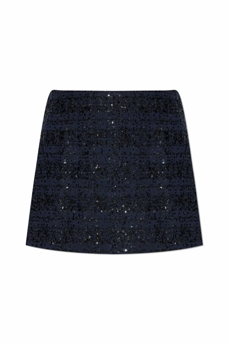 ROTATE NAVY BLUE Sequin skirt