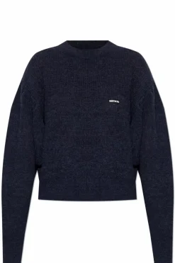 ROTATE NAVY BLUE Sweater with logo