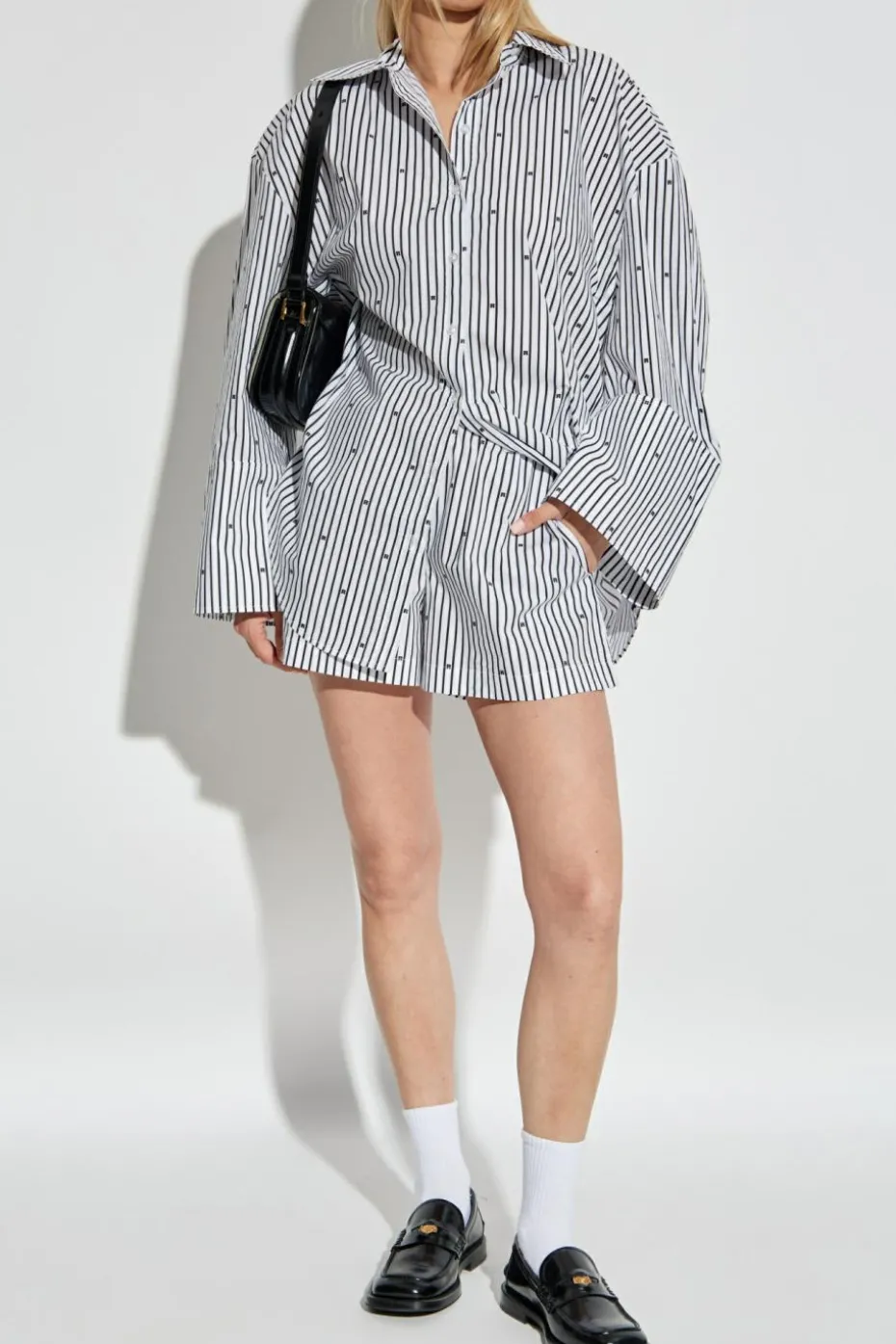 ROTATE WHITE Oversize shirt