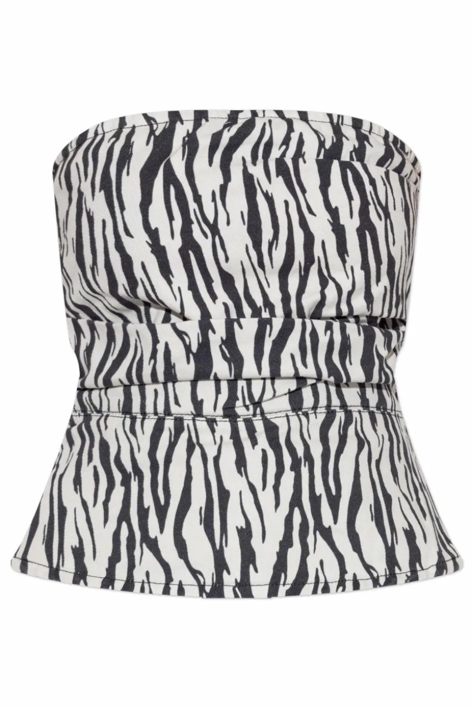 ROTATE WHITE Top with animal motif