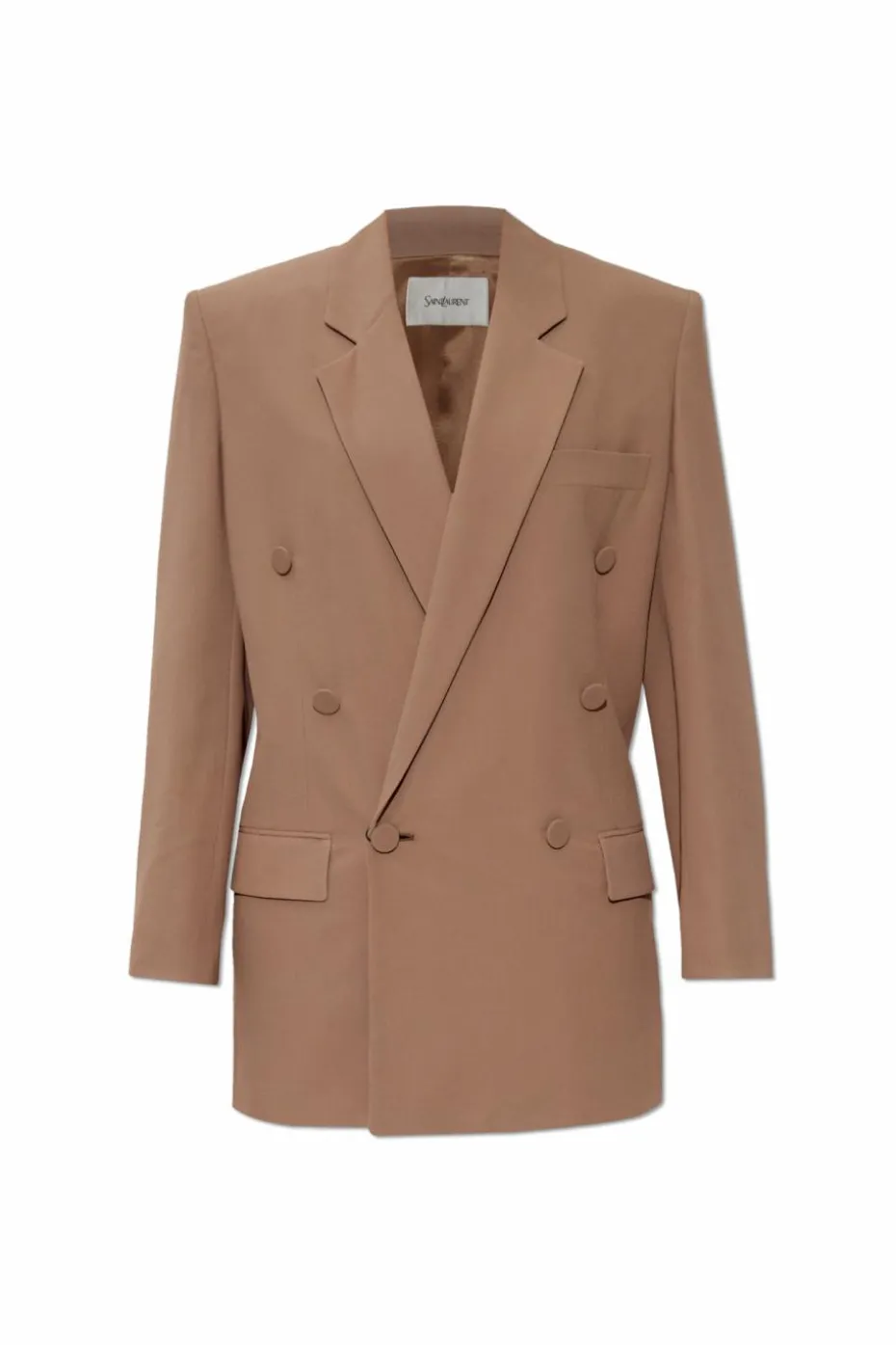 Saint Laurent beige Double-breasted blazer