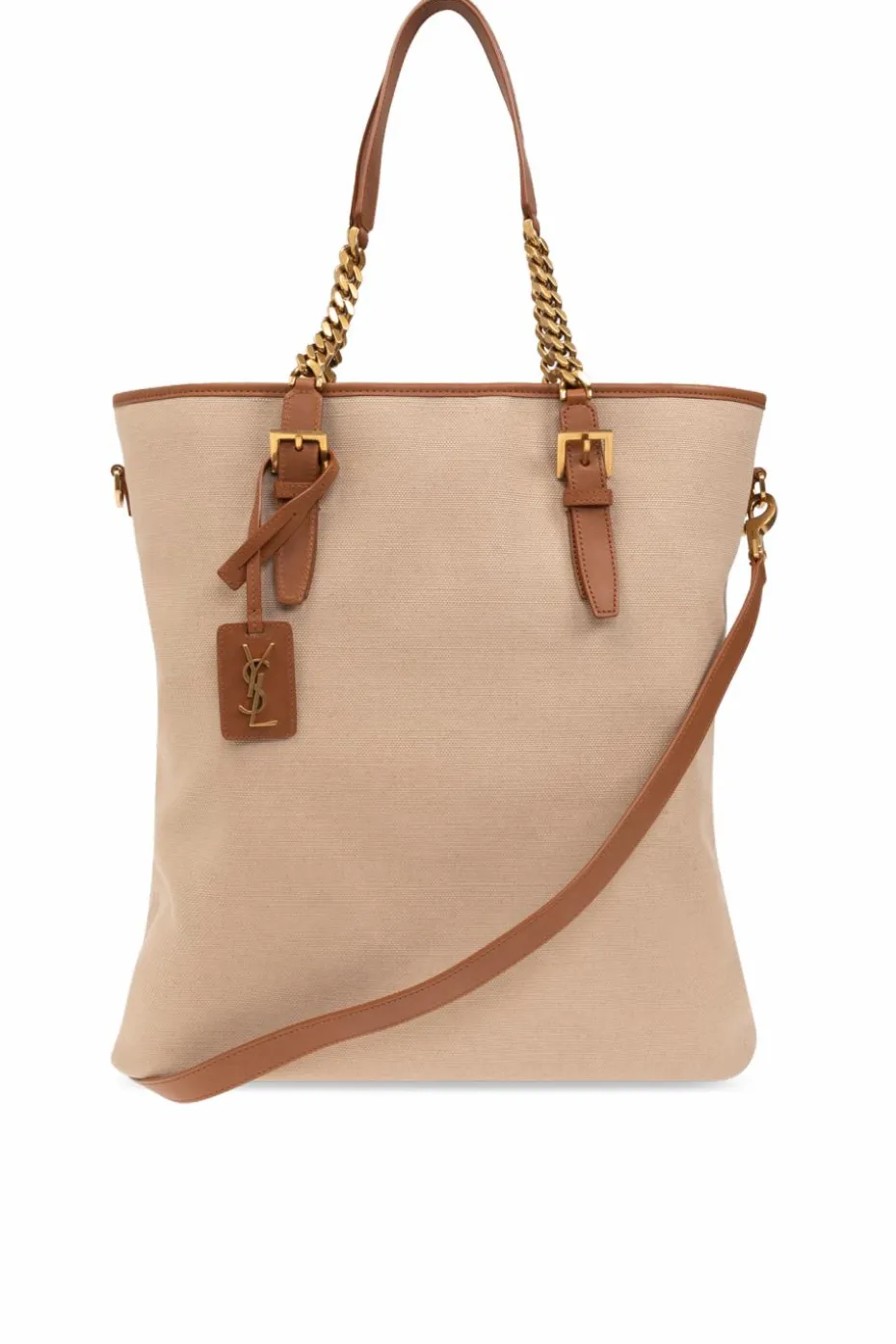 Saint Laurent beige ‘Laurent’ shopper bag