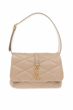 Saint Laurent beige āLe 5 a 7ā shoulder bag
