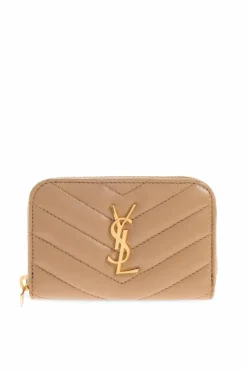 Saint Laurent beige Leather wallet