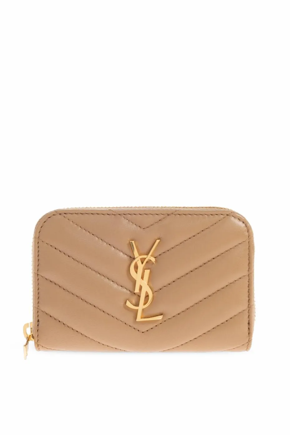 Saint Laurent beige Leather wallet