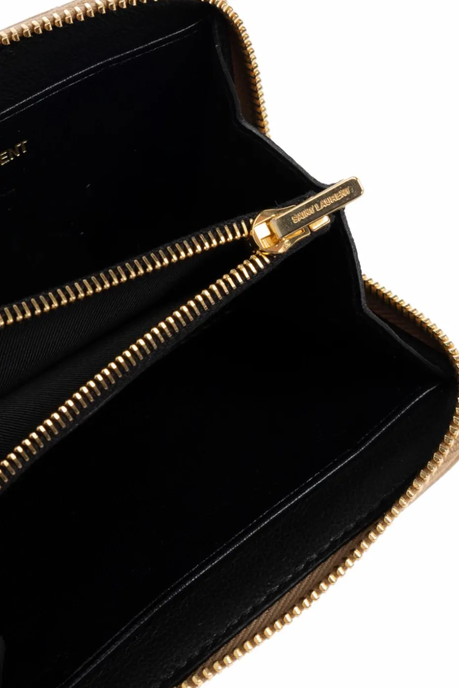 Saint Laurent beige Leather wallet