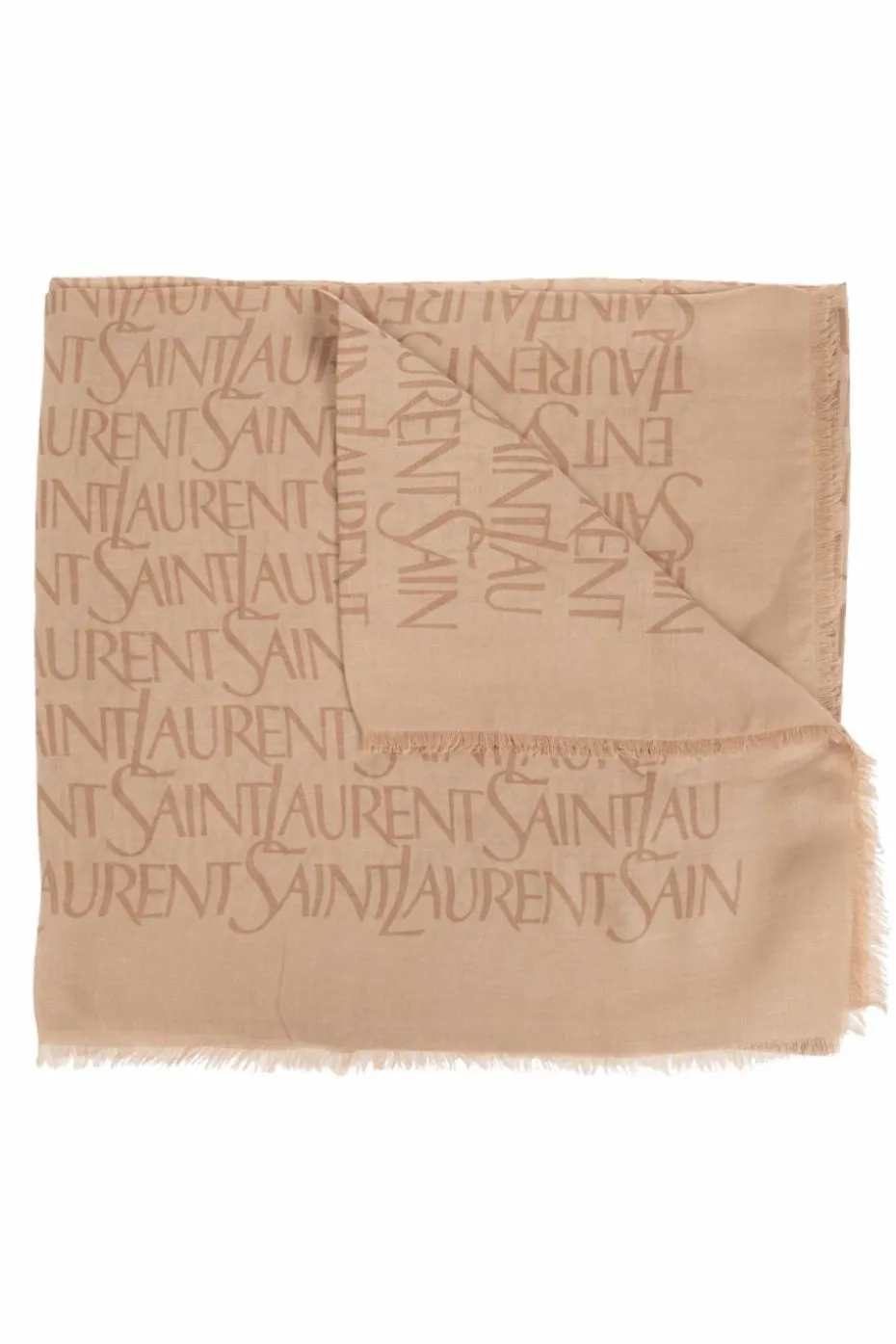 Saint Laurent beige Scarf with monogram