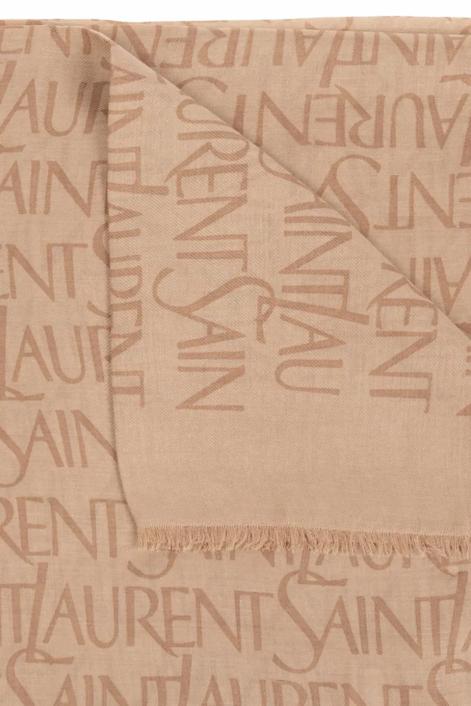 Saint Laurent beige Scarf with monogram