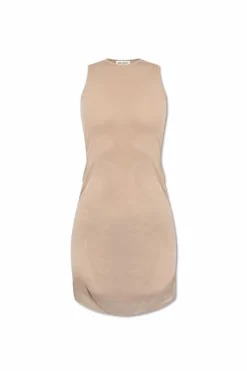 Saint Laurent beige Short tulle dress