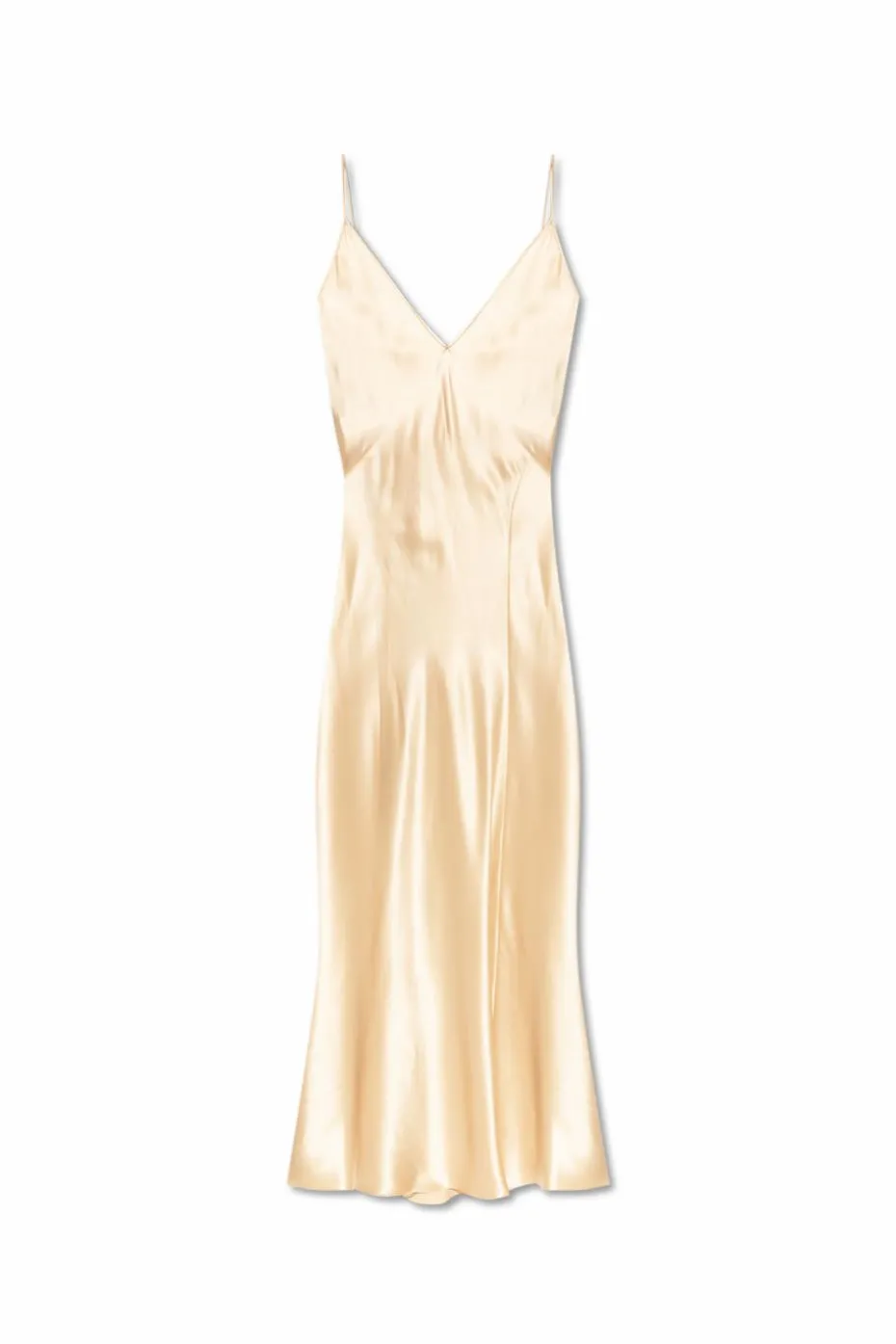 Saint Laurent beige Silk slip dress