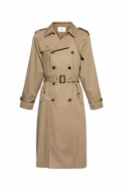 Saint Laurent beige Trench coat with belt