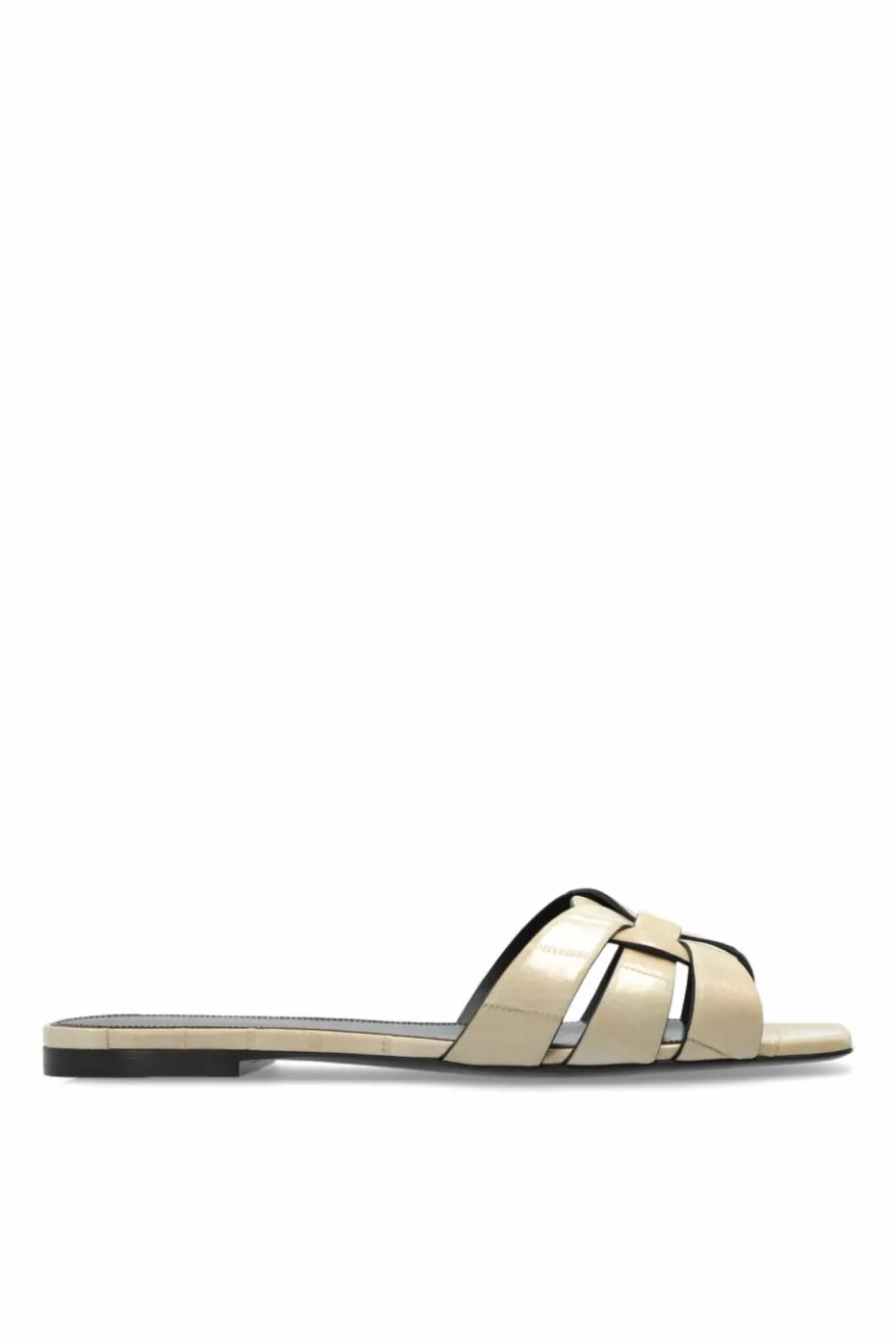 Saint Laurent beige ‘Tribute’ Slides