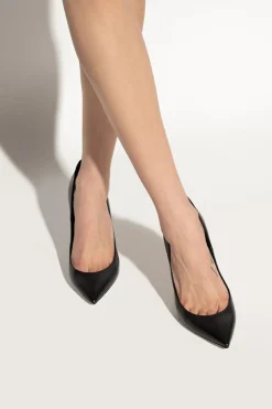 Saint Laurent BLACK 'Anja' leather pumps