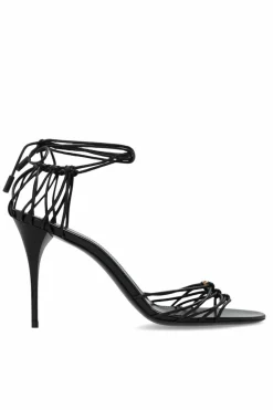 Saint Laurent BLACK ‘Babylone’ heeled sandals