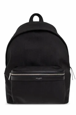 Saint Laurent BLACK Backpack with logo