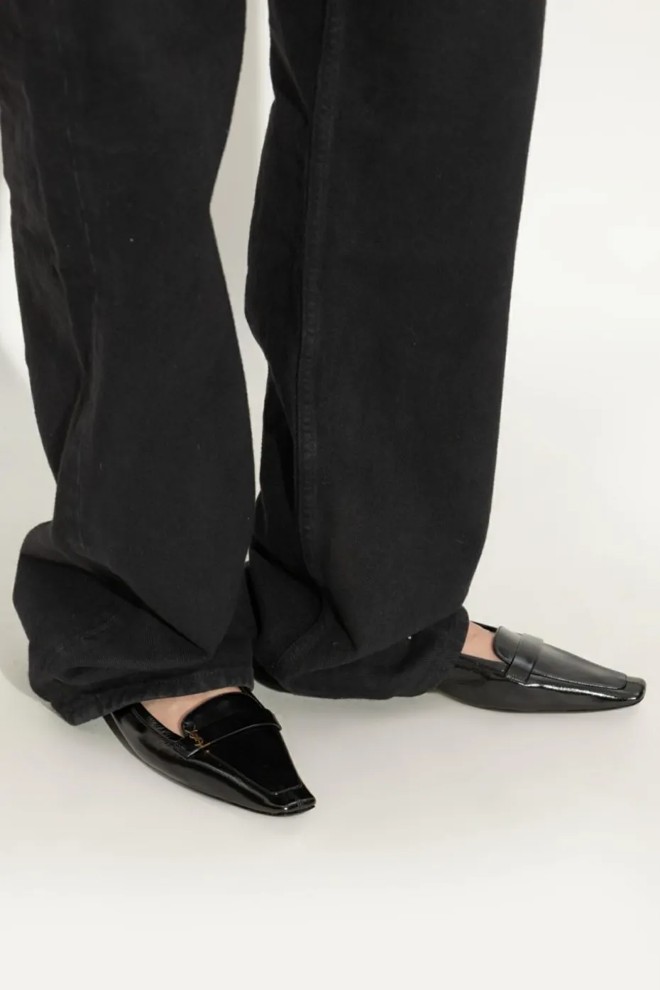 Saint Laurent BLACK Ballet Flats Poppy