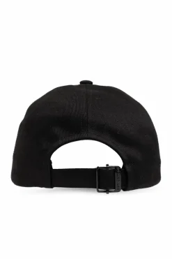 Saint Laurent BLACK Baseball cap with logo