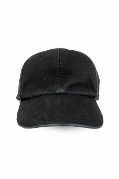 Saint Laurent BLACK Baseball cap with logo