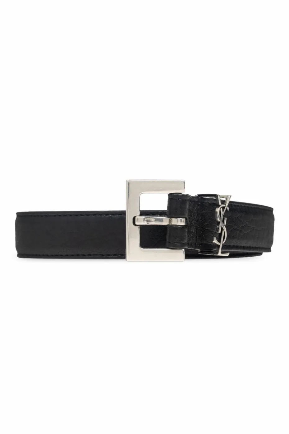 Saint Laurent BLACK Belt with logo