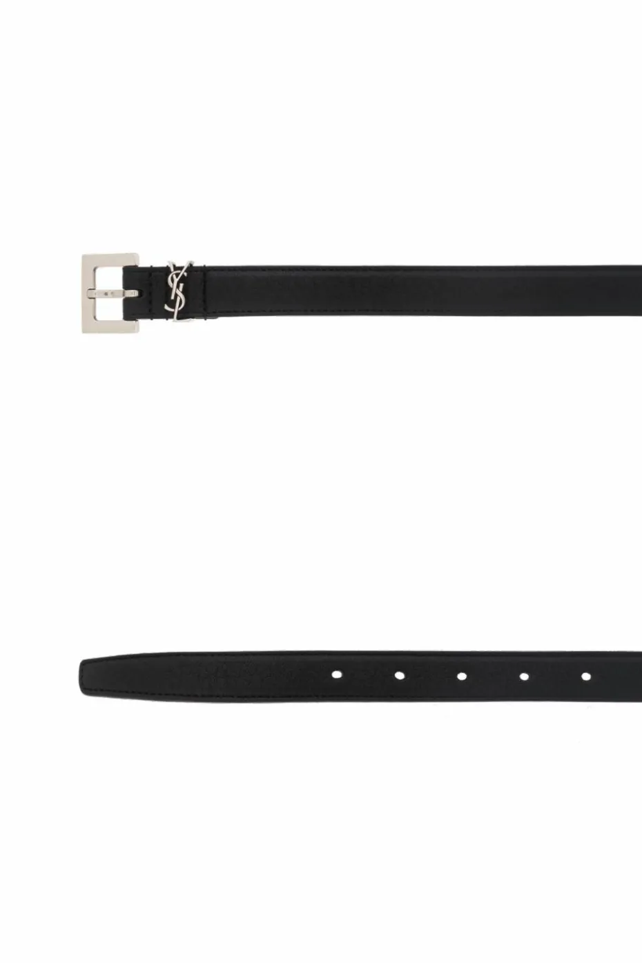 Saint Laurent BLACK Belt with logo