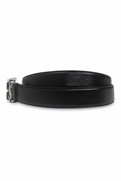 Saint Laurent BLACK Belt with logo