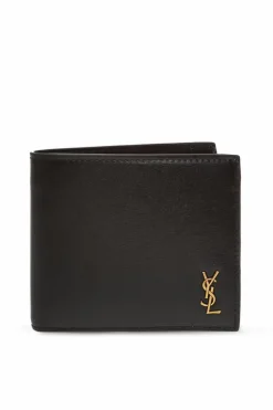 Saint Laurent BLACK Bifold wallet with logo