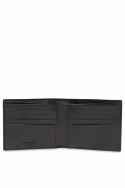 Saint Laurent BLACK Bifold wallet with logo