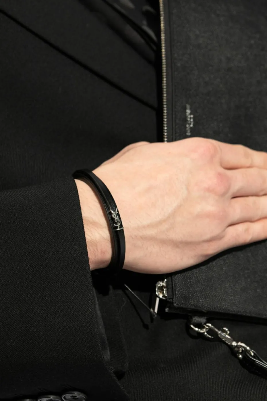 Saint Laurent BLACK Bracelet ‘Cassandre’