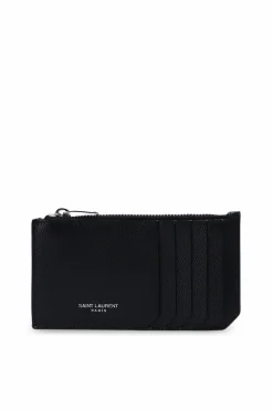 Saint Laurent BLACK Branded card case