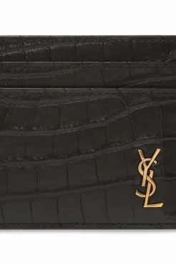 Saint Laurent BLACK Card holder with logo