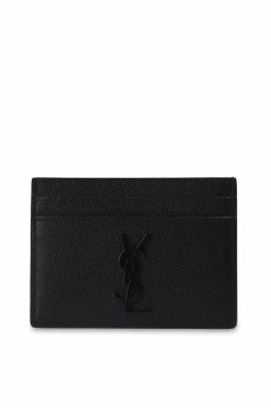 Saint Laurent BLACK Card holder with logo