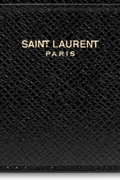 Saint Laurent BLACK Card holder with logo