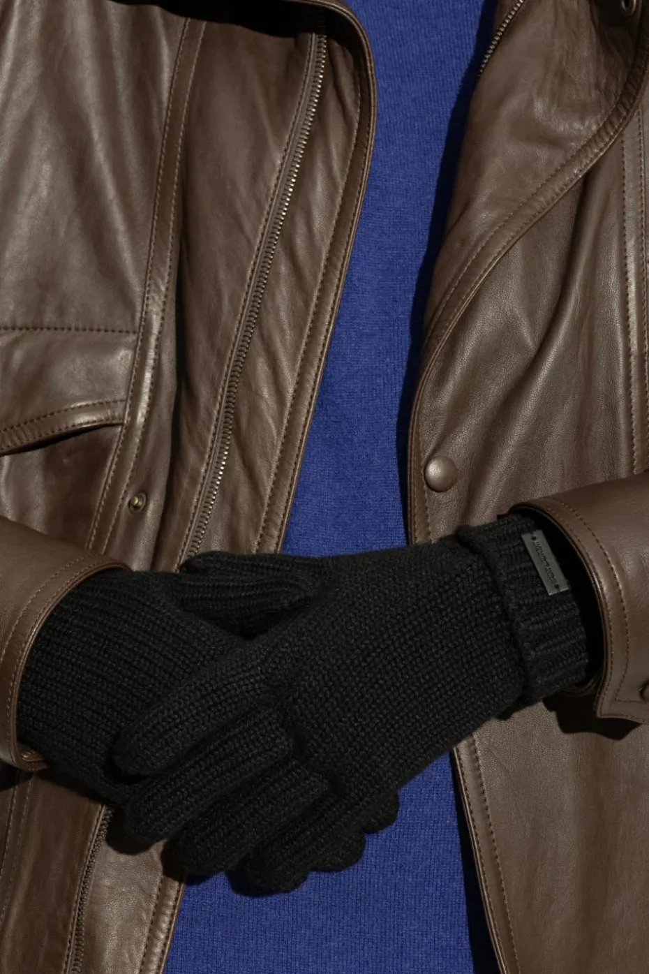 Saint Laurent BLACK Cashmere gloves