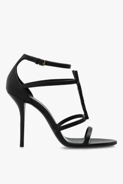 Saint Laurent BLACK ‘Cassandra’ heeled sandals