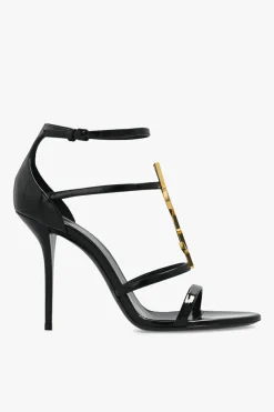 Saint Laurent BLACK ‘Cassandra’ heeled sandals