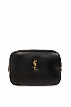 Saint Laurent BLACK ‘Cassandre’ wash bag