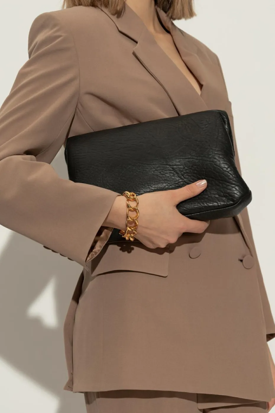 Saint Laurent BLACK Clutch Clutch Large