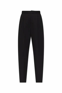 Saint Laurent BLACK Creased trousers