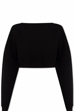 Saint Laurent BLACK Cropped sweatshirt
