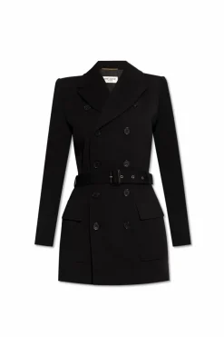 Saint Laurent BLACK Double-breasted coat