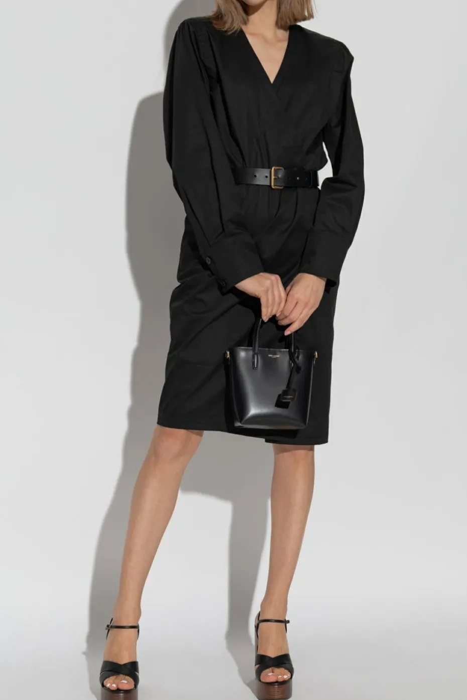 Saint Laurent BLACK Dress with belt